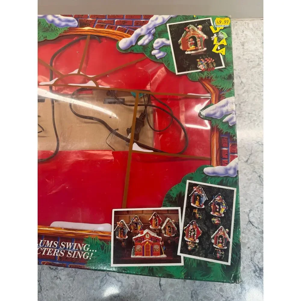 1993 Mr. Christmas Disney Mickey Mouse Clock Shop Animated Musical Display JL - Picture 4 of 7